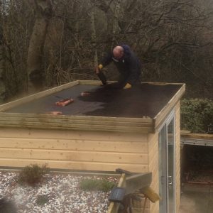 shed roof water matting