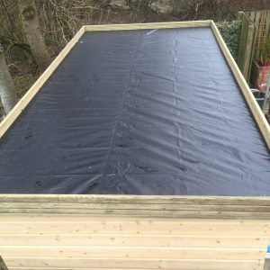 shed roof deck board edging